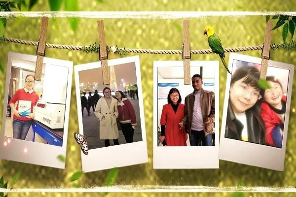 可成相親相愛的一家人用微笑友好